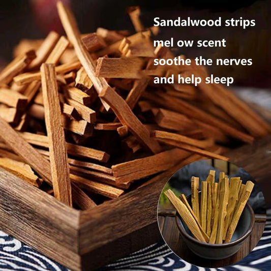 50G Natural Sandalwood Stick Small Logs of Sticks Aromatic Fragrance Sandal Wood Chips for Aromatherapy Natural Aroma