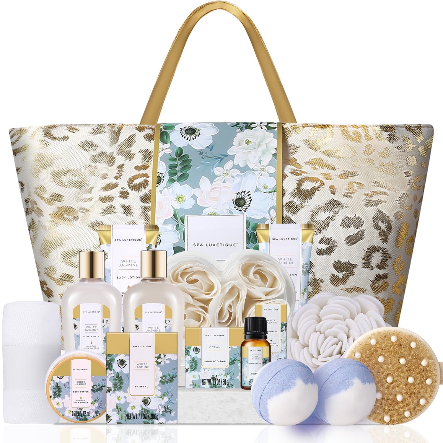 Spa Gift Baskets for Women - Valentine Gifts for Women,15Pcs Luxury Relaxing Spa Kit with Bath Bombs, Birthday Mother‘S Day Gifts Body and Bath Set