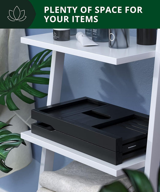 Premium Foldable Bathtub Tray - Wood Bath Tray for Tub, Bamboo Shelf, Expandable Bath Table Trays, Bathtub & Bathroom Accessories for New Home & Mothers Day & Birthday Gifts for Mom