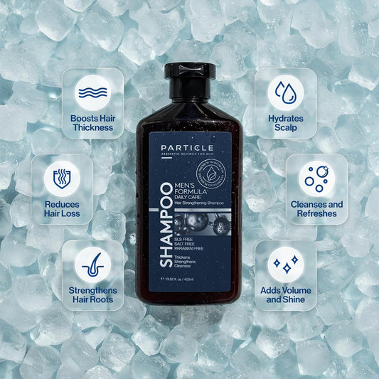 Hair Thickening Shampoo for Men, Men’S Shampoo, Cleansing Formula Made with Biotin, Capixyl, Redensyl, Ginseng and Green Tea Extract for Hair Strength Support, Paraben Free, 400 Ml