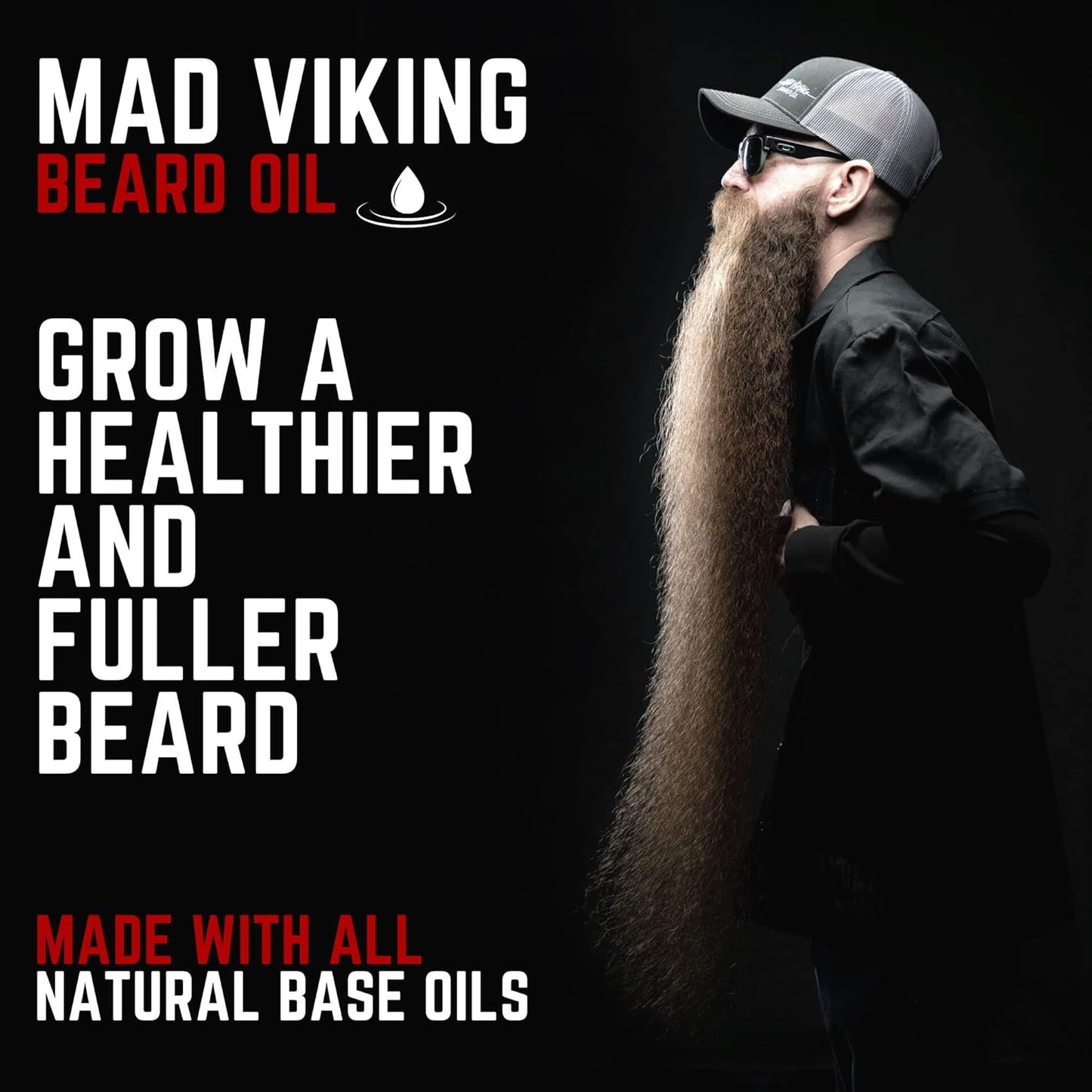 Premium Beard Oil for Men - Natural Beard Softener, Conditioner, and Skin Moisturizer to Reduce Beard Itch for Thicker Looking Beards, Made in the USA (Ravn Rom, 2Oz Beard Oil)
