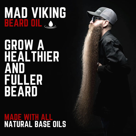 Premium Beard Oil for Men - Natural Beard Softener, Conditioner, and Skin Moisturizer to Reduce Beard Itch for Thicker Looking Beards, Made in the USA (Ravn Rom, 2Oz Beard Oil)